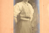 Early 1900s Silver Gelatin Print 9x15'' - Standing Studio Portrait of Lady V22