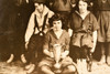 1920s Silver Gelatin Print 13½x11½'' - Young Female Sports Team with Trophy V21