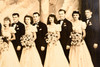 1940s Silver Gelatin Print 13x12¼'' - Wedding Party Studio Group Portrait V20