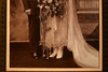 Early 1900s Silver Gelatin Print 7⅞x12⅝'' - Newlywed Couple Wedding Photo V27