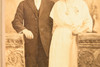 Early 1900s Mounted Print 6x9'' - Studio Portrait of a Victorian Couple V23