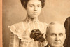 Early 1900s Gelatin Silver Print 8x6'' - Family Studio Portrait Victorian V23