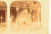Interior Fontainebleau Palace - 1860s French Tissue Stereo View Card - 6¾x3¼ V21