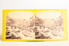1880 Stereoview Photo 6¾x3¼" - Grand Pont Suspendu Fribourg Switzerland V23