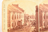 1872 Combination Stereoview Photo - Before & After Great Boston Fire Milk St V28