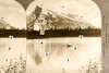 Keystone Stereoview Photo - AN10 Zeta Unit - Banff From Lake Louise Highway V27