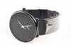 Mens CRRJU Minimalist Wrist Watch Stainless Steel Black Band 2150 NEAR MINT V26