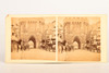 Late 1800s Stereoview Photo 6¾x3¼" - Bargate Medieval Gateway Hampshire, England