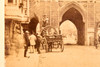 Late 1800s Stereoview Photo 6¾x3¼" - Bargate Medieval Gateway Hampshire, England