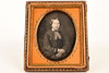 Daguerreotype Photo Beautiful Young Victorian Woman in 1/6 Plate Case V29