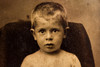 Tintype 4x6" - Sitting Portrait of Young Victorian Boy Antique Photo V20