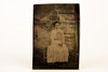 Tintype Photo 2⅜x3⅜" - Victorian Lady Souvenir From Canton's Big Fair 1910 V27