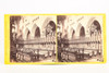 1860 Stereoview Photo 6¾x3¼" Exeter Cathedral Choir Stalls Devon, England V21