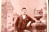 1890s Cabinet Card 4¼x6½ Photo - Gentleman in Stylized Studio Setting V26