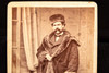 1860s CDV Carte-de-visite Photo 2½x4" - Man in Heavy Fur-Trimmed Coat & Hat V21