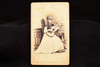 1870s CDV Carte-de-visite Photo 2½x4" - Young Woman Playing Parlor Guitar V29