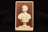 1880s CDV Carte-de-visite Photo 2½x4⅛" - Sculpted Marble Bust of a Man V21