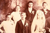 1890s Cabinet Card 6½x4¼ Photo - Studio Wedding Party Portrait V23