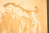 1890s Cabinet Card 6½x4¼ Photo - Portrait of 5 Wearing Wide Brimmed Hats V24
