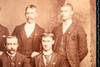 Late 1800s Cabinet Card 4¼x6½ Photo - 5 Men Wearing Formal Victorian Suits V25