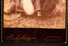 Late 1800s Cabinet Card 4¼x6½ Photo - Child in Winter Themed Studio Setting V28