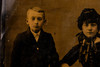 Tintype Photo 5x7" - Studio Portrait of Victorian Mother and 2 Sons V27