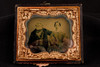 Ambrotype of Victorian Grandparents in Half 1/6 Plate Wood Composite Case V29
