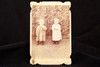 1890s Scalloped Edge Cabinet Card 4¼x6½ Photo -2 Victorian Children V23
