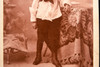 1890s Cabinet Card 4¼x6½ Photo - Victorian Boy in Stylized Studio Setting V21