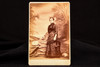1890s Cabinet Card 4¼x6½ Photo - Victorian Lady in Stylized Studio Setting V29