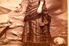 1890s Cabinet Card 4¼x6½ Photo - Victorian Lady in Stylized Studio Setting V29