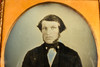 1840s Daguerreotype Photo Intense Victorian Gentleman 1/6 Plate Portrait V29