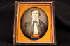 Daguerreotype Photo Handsome Young Victorian Man 1/6 Plate Portrait V28