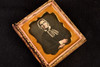 Early Daguerreotype Photo Victorian Lady in Bonnet 1/6 Plate Book Form Case V27