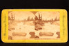 1870s Uniform Peak Sierras California Stereoview Photo Mountain River View V21