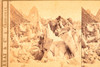 Mer de Glace aux Drus French Alps Glacier Stereoview Photo Card 1875-1885 V20