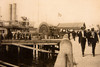 1900s New York Battery Place Harbor Stereoview Photo Steamship Dock V25