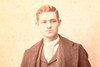 Late 1800s Tom Hanks Lookalike Cabinet Card Photo Young Forrest Portrait V22