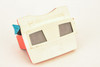GAF View-Master Red & White 3-Dimension Stereo Viewer with 6 Reels V27