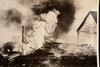 1940s WWII Press Photo Destruction Following Russian Attack Eastern Front V27