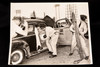 1954 Press Photo - Crashed Car w Injured Driver at Maryland Rodeo 10x8" V26