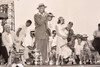 1954 Press Photo - Stage with Trophies and Clown Maryland Truck Rodeo 10x8" V29