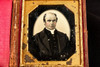 Daguerreotype Photo of Distinguished Gentleman with Hand Tinting 1/6 Plate V24