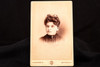 Late 1800s Elizabeth Moss Look-a-Like Cabinet Card Photo Wild Curls Portrait V23