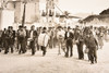 1940 Press Photo Procession at Mission San Xavier del Bac, Arizona 9x7¼"