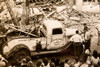 Harrisonburg VA Beauty Shop Explosion Rescue Scene 1947 AP Wirephoto V31