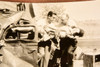 1947 Sacramento CA Auto Truck Crash Rescue Fatal Accident AP Wire Photo V38