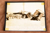 1947 Palestine Train Terrorist Bombing Derailment Rescue Scene AP Wire Photo V31