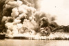 Texas City Disaster Coast Guard Cutter Iris Firefighting 1947 AP Wire Photo V35