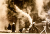 Houston Texas Antique Furniture Store Fire Downtown 1947 AP Wire Photo V34